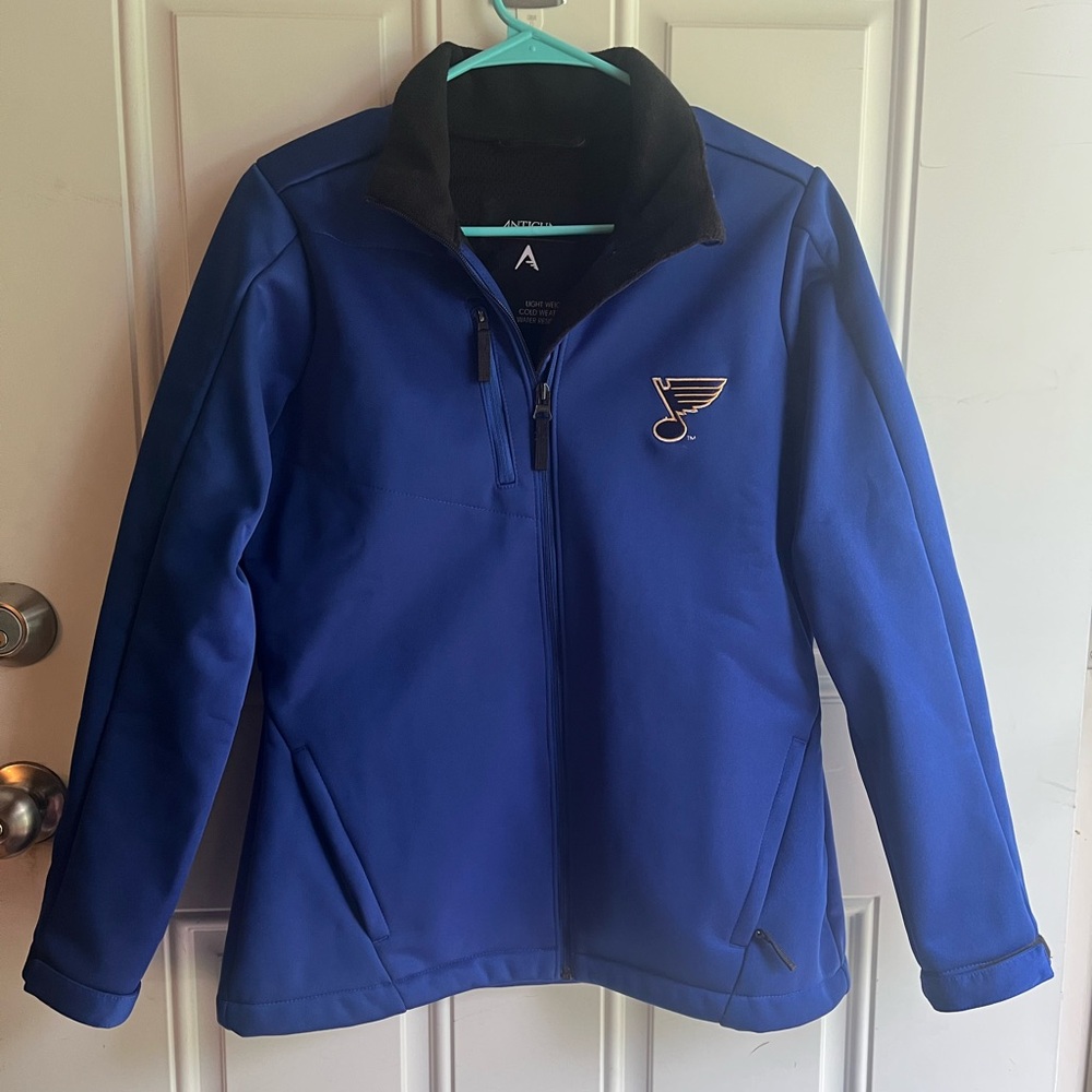 Officially Licensed Women's St. Louis Blues Antigua Full-Zip Jacket